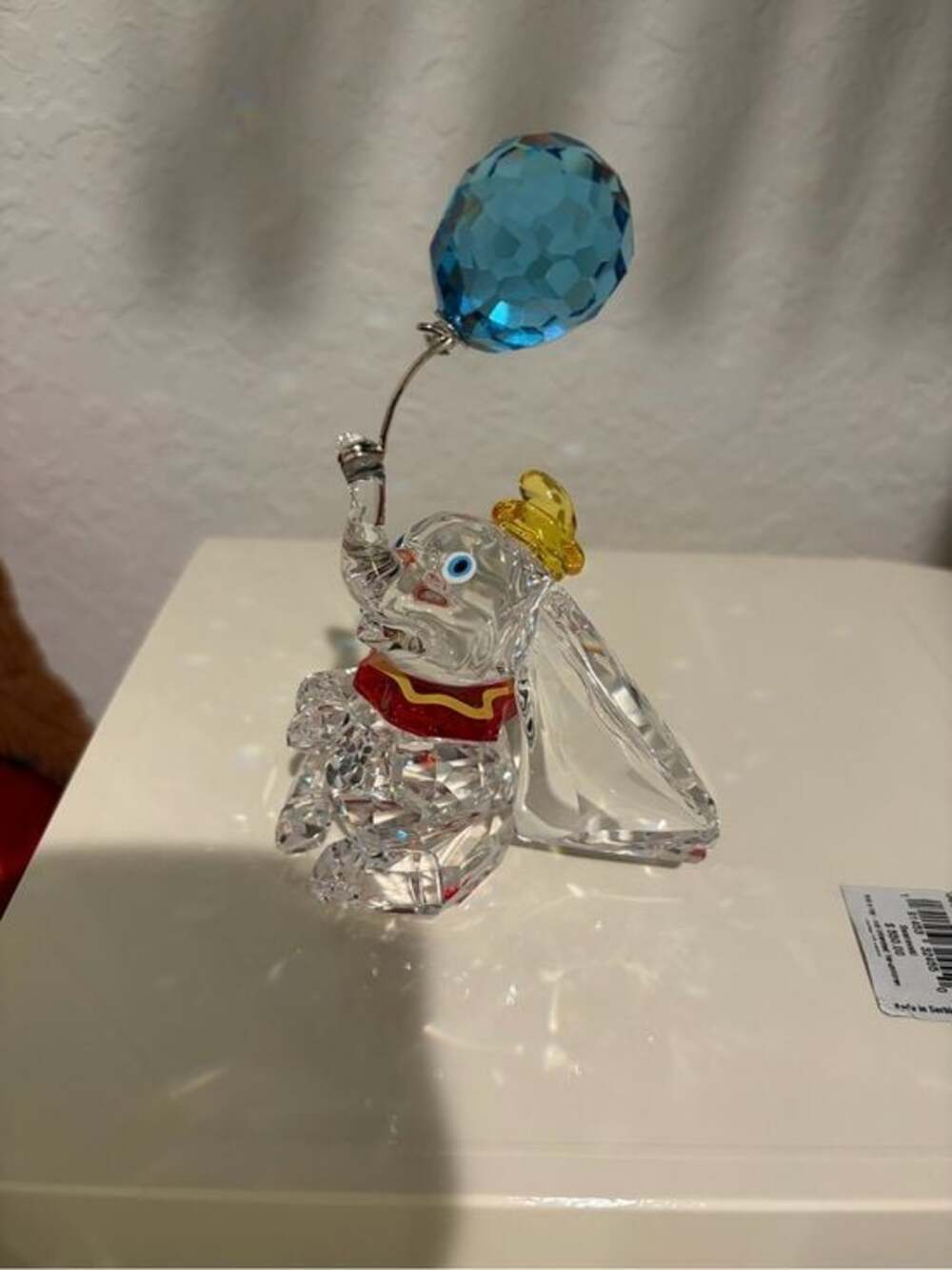 Dumbo Swarovski Disney Figurine with Blue Balloon Accent